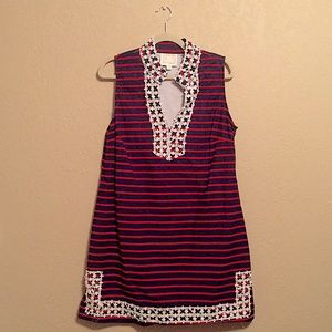 Red/Blue Striped Dress
